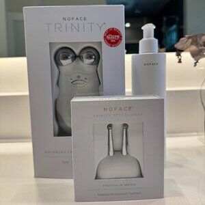 NuFace Trinity Facial Toning Device + Lip & Eye Attachment + Aqua Gel Activator